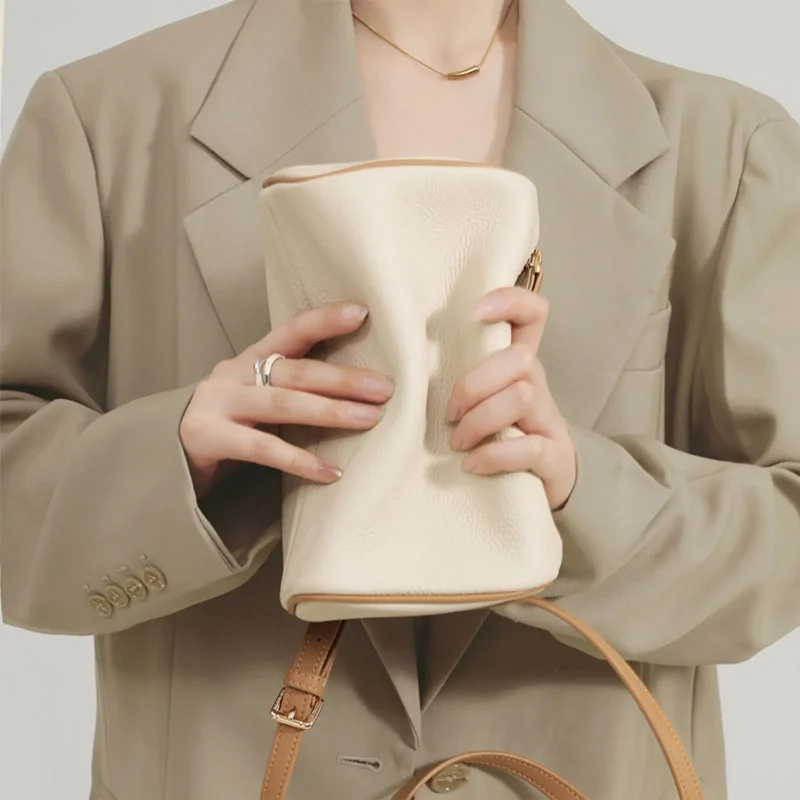 Genuine Leather Clash Single Price Bag - Image 4