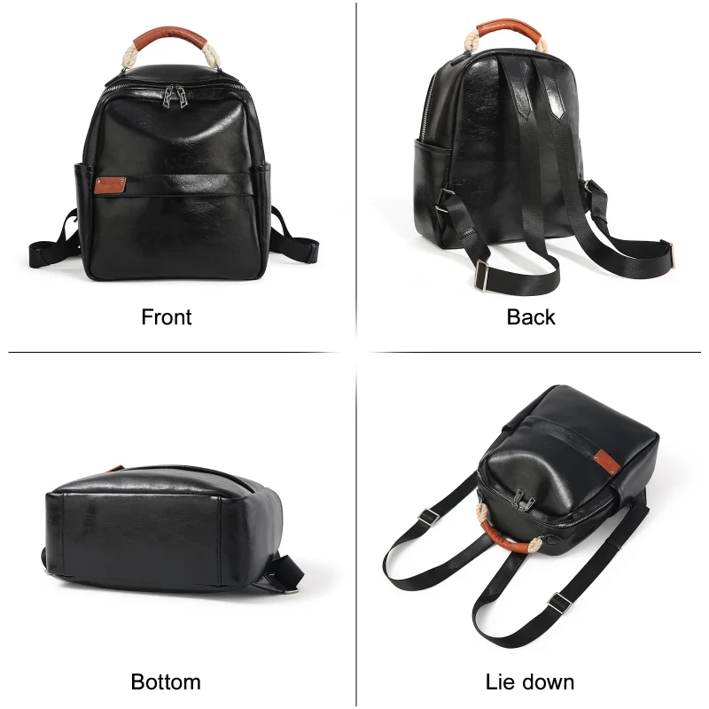 Large Capacity Texture Casual Backpack - Image 3