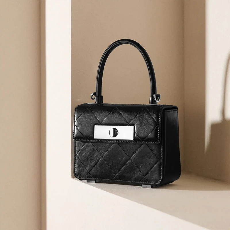 Genuine Leather Original Diamond Lattice Shoulder Bag