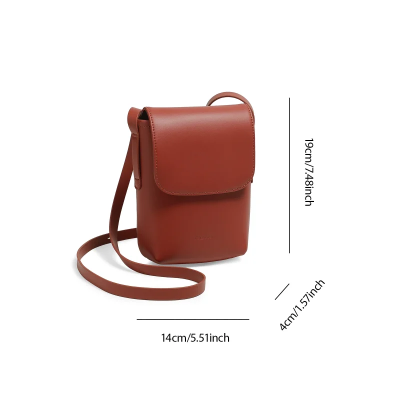 Eco Genuine Leather Crossbody Texture Satchel Bag - Image 3