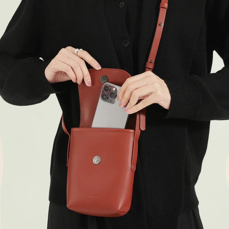 Eco Genuine Leather Crossbody Texture Satchel Bag - Image 7