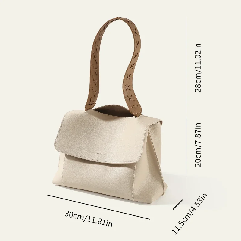 Eco Genuine Leather With Craftsmanship Adjustable Strap bag - Image 3