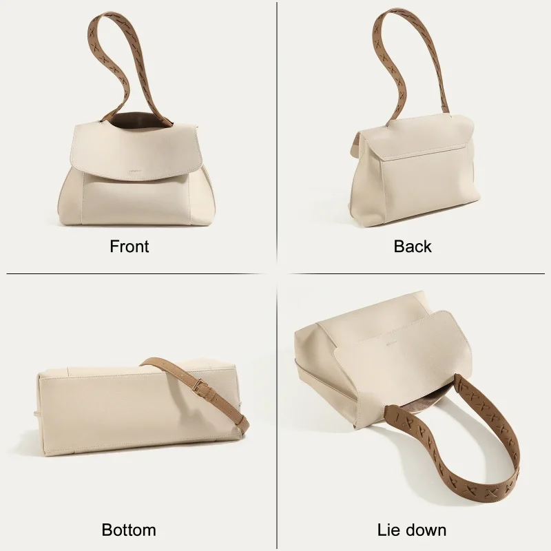 Eco Genuine Leather With Craftsmanship Adjustable Strap bag - Image 4