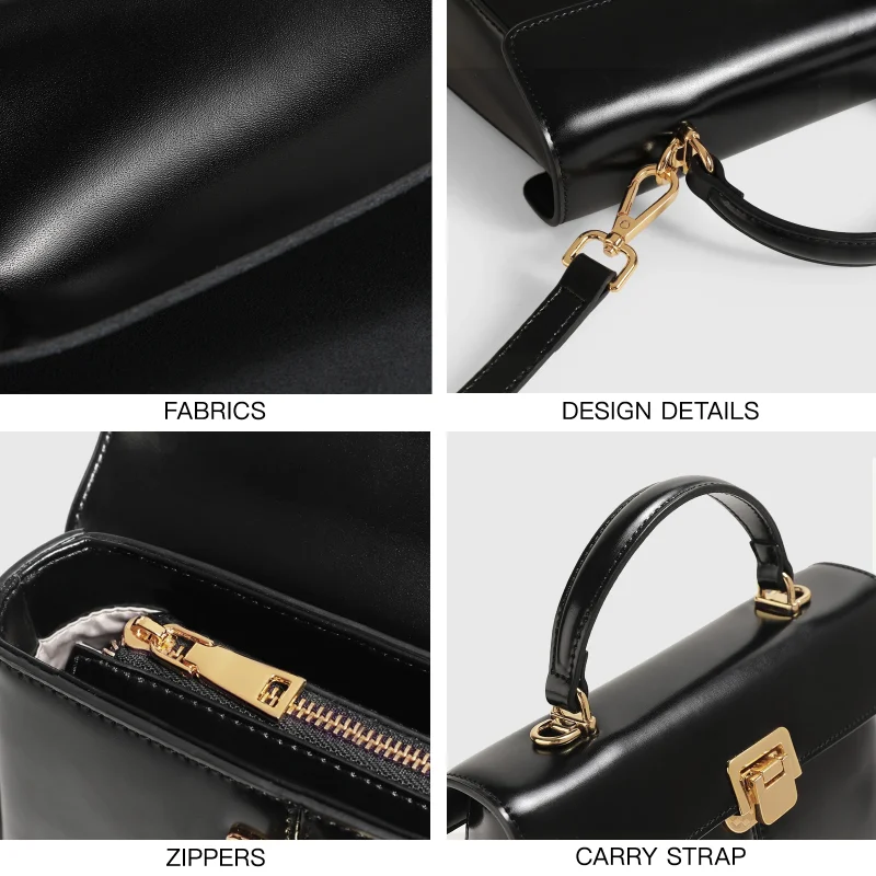 High-Quality Genuine Leather Crossbody Bag With Scarf Decor - Image 6