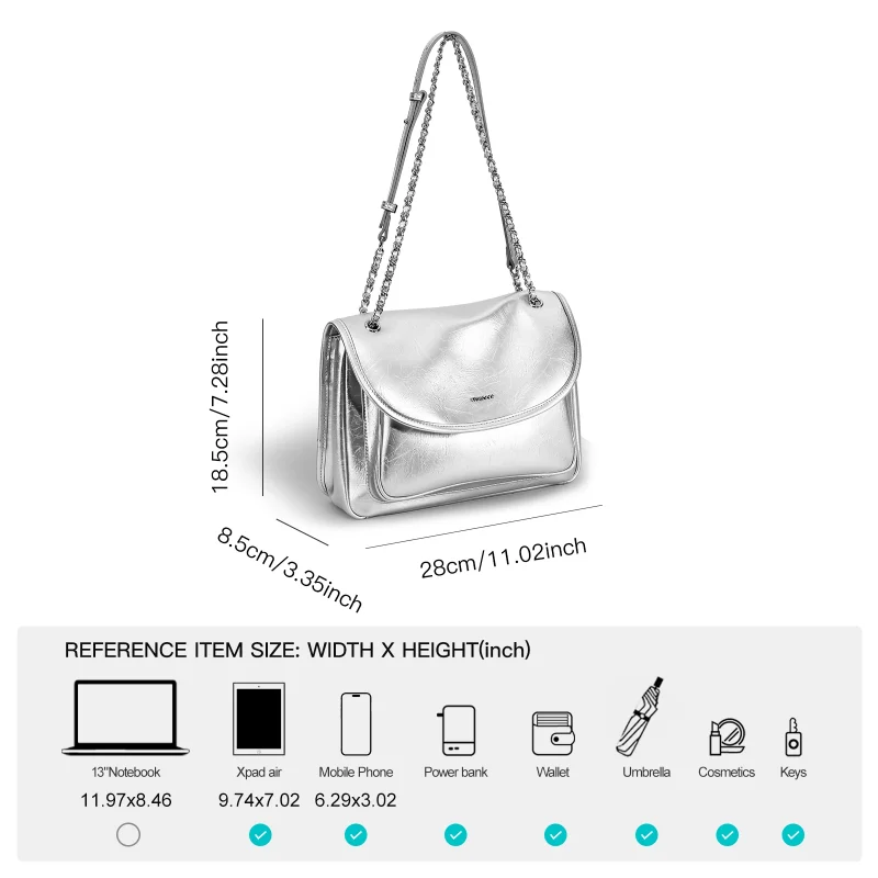 Leather Large Capacity Messenger Bag - Image 5
