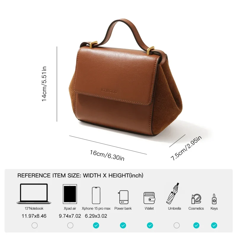 Eco Luxury Genuine Leather Multifunctional Handbag - Image 3