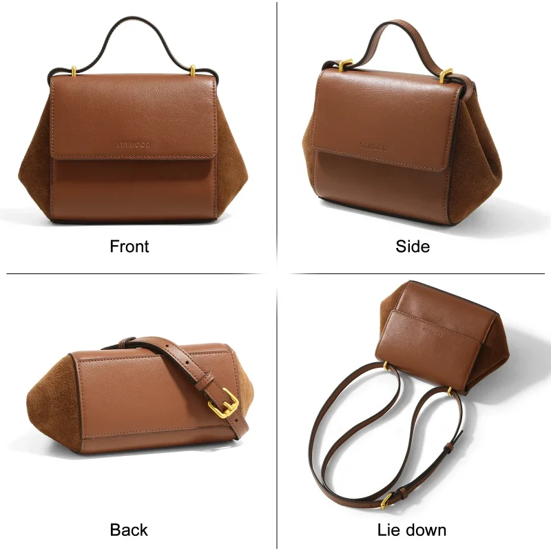 Eco Luxury Genuine Leather Multifunctional Handbag - Image 4