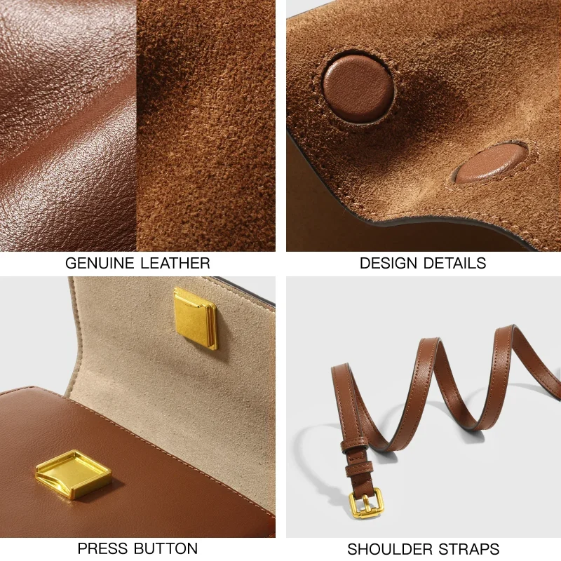 Eco Luxury Genuine Leather Multifunctional Handbag - Image 6