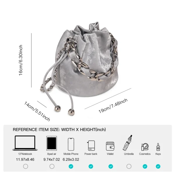 Eco Luxury Leather Bucket Bag - Image 3