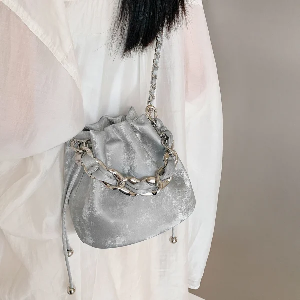 Eco Luxury Leather Bucket Bag - Image 2