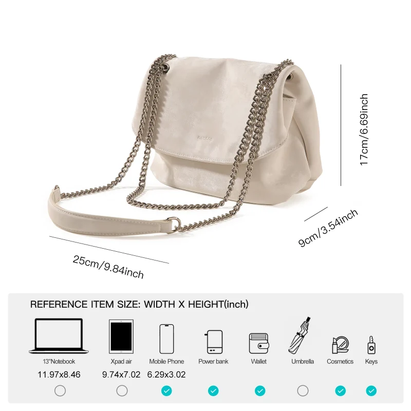 Luxury Large Capacity Crossbody Chain Shoulder Bag - Image 3