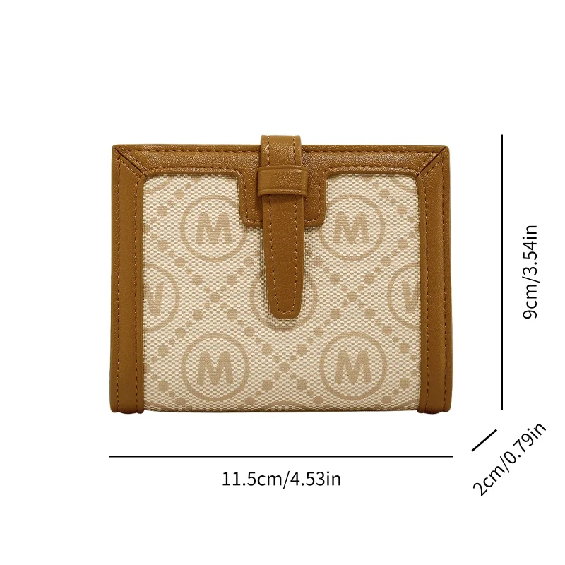 PVC Checkered Monogrammed Short Wallet - Image 3