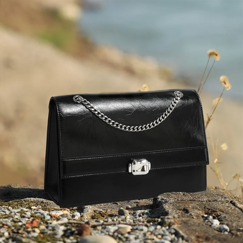 Luxury Genuine Leather Crossbody Bag - Image 4