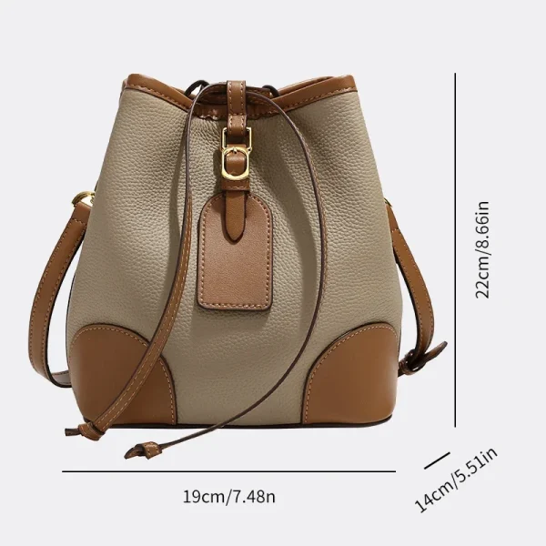 Eco Small Drawstring Bucket Bag - Image 3