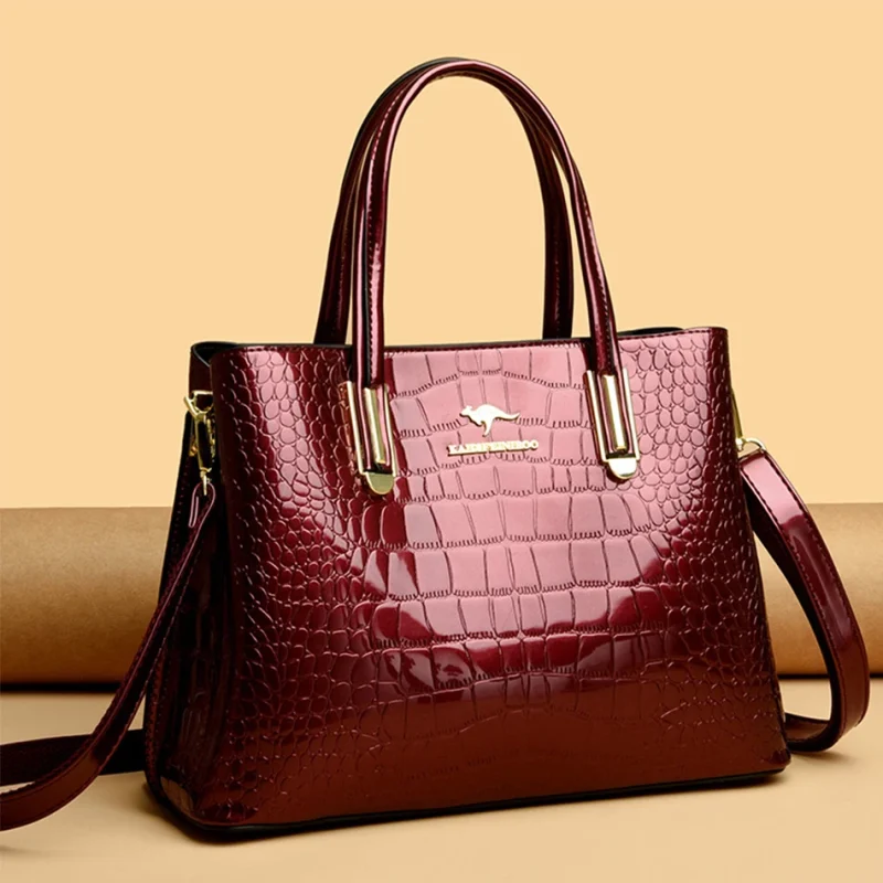 Luxury Crocodile Pattern Shoulder Messenger Bags - Image 2