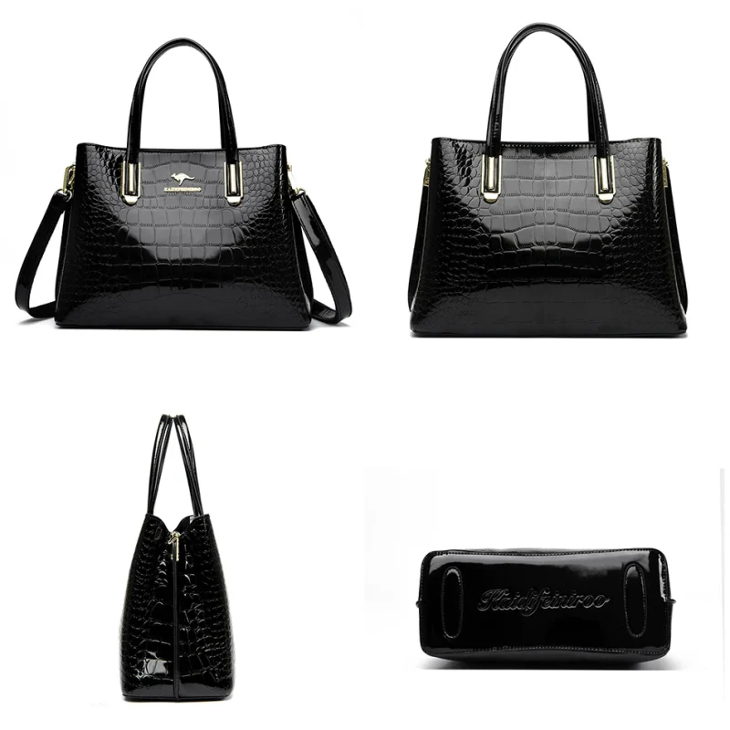 Luxury Crocodile Pattern Shoulder Messenger Bags - Image 5