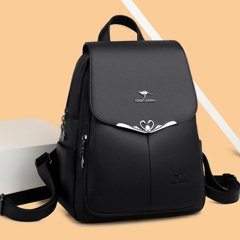 Luxury Women Chic Eco-Friendly Backpack: Women's PU Leather - Image 2