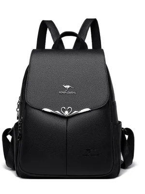 Luxury Women Chic Eco-Friendly Backpack: Women’s PU Leather