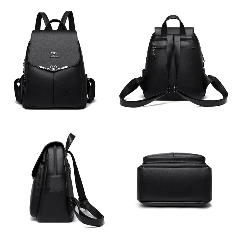Luxury Women Chic Eco-Friendly Backpack: Women's PU Leather - Image 5