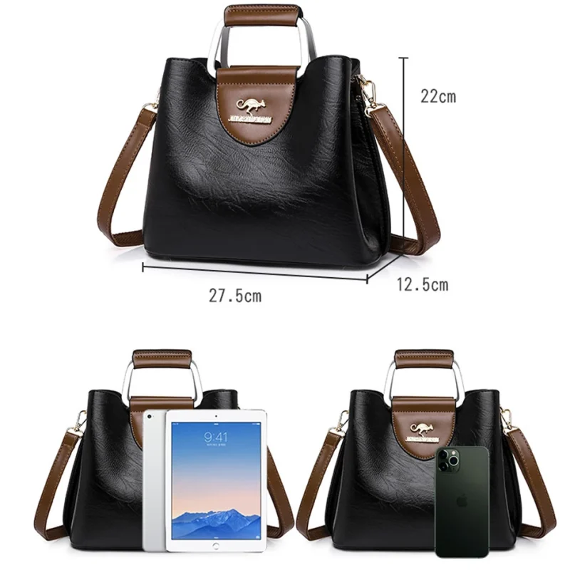 Luxury Design Chic Eco Leather Crossbody Bag - Image 5