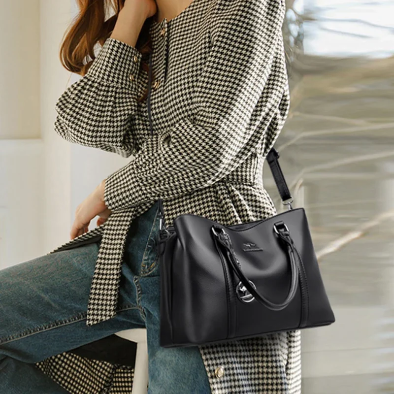 High Quality Designer Eco Leather Crossbody Bag - Image 4