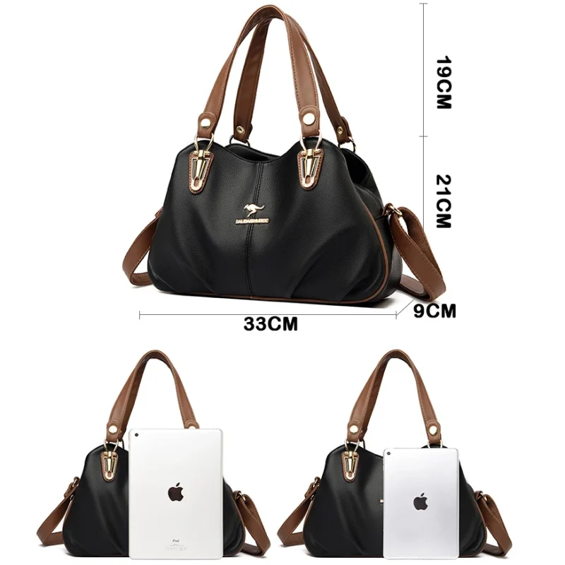 Luxury High Quality Leather Shoulder Crossbody Sac - Image 5