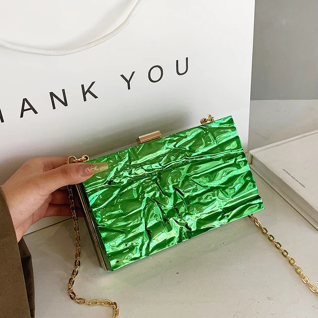 Green shoulder bag