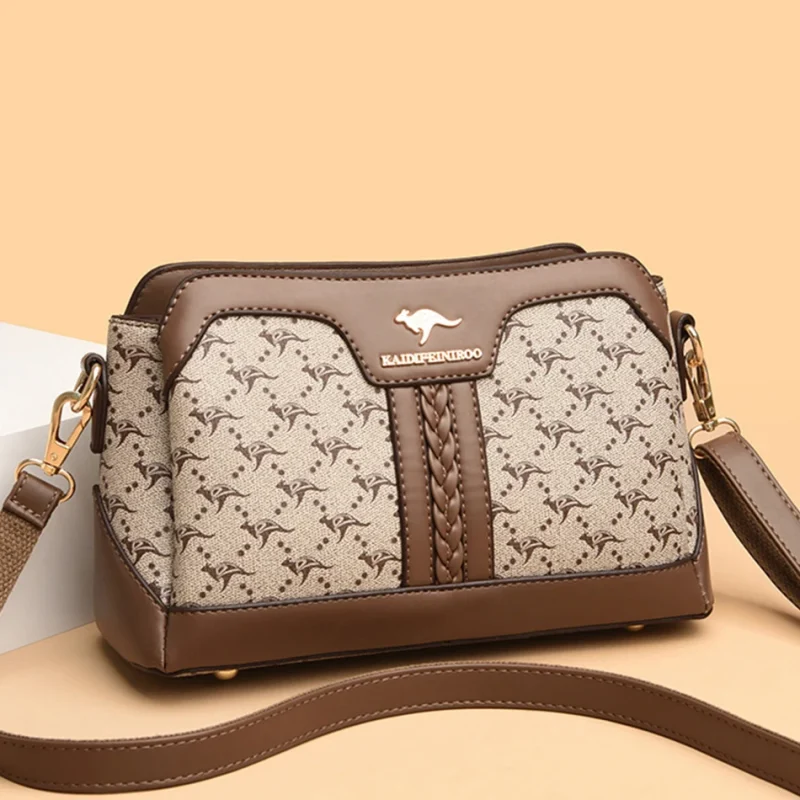 High Quality Leather Luxury Designer Shoulder Messenger Sac - Image 3