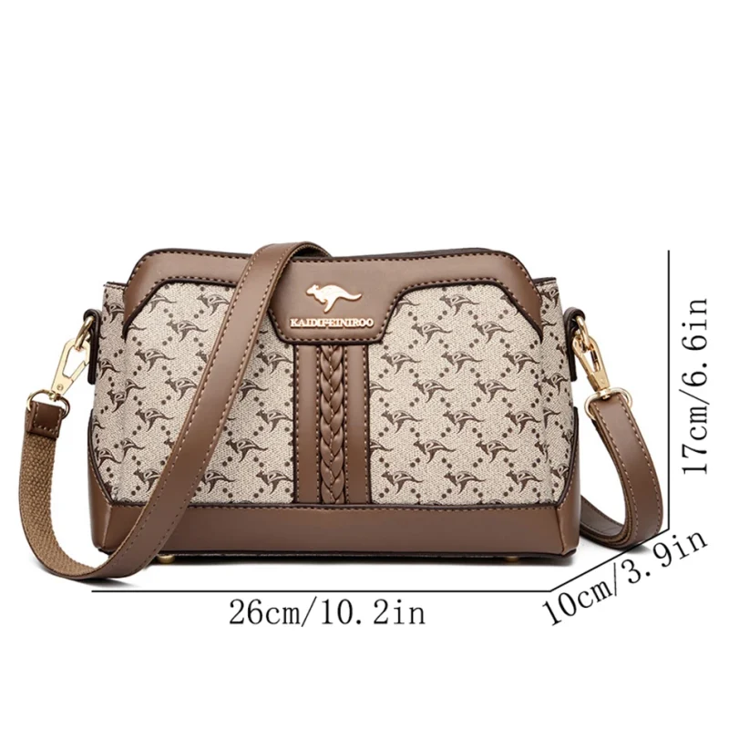 High Quality Leather Luxury Designer Shoulder Messenger Sac - Image 4