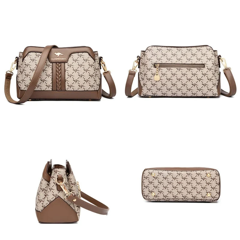 High Quality Leather Luxury Designer Shoulder Messenger Sac - Image 5