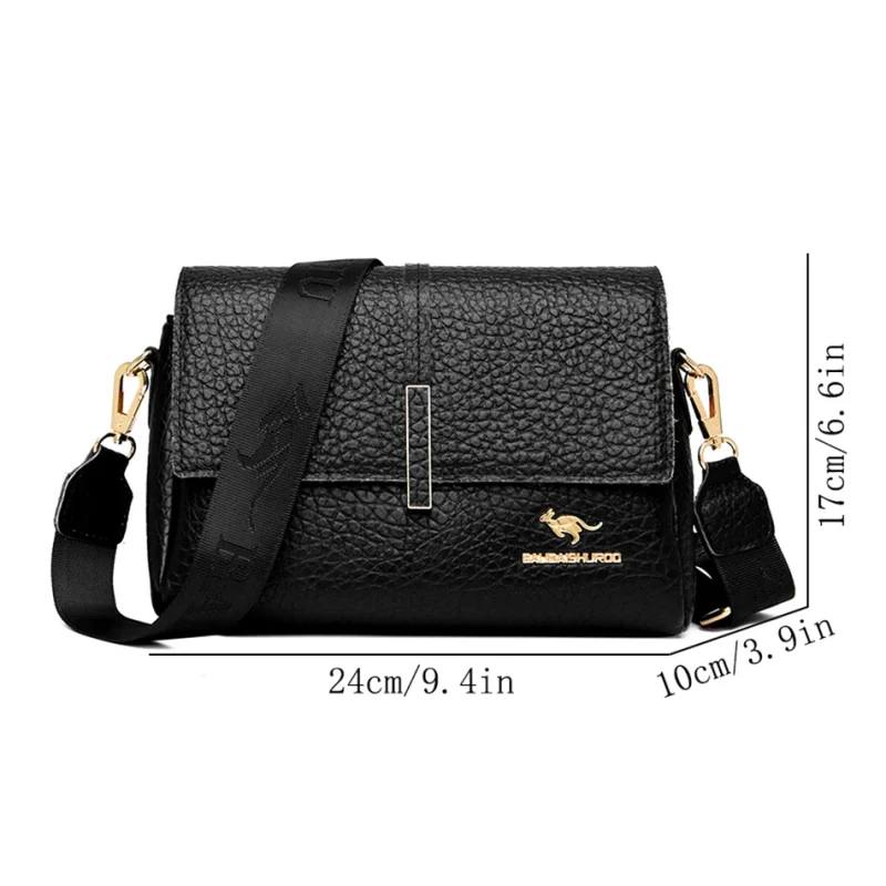 High-quality Leather Women Shoulder Messenger Bags - Image 4