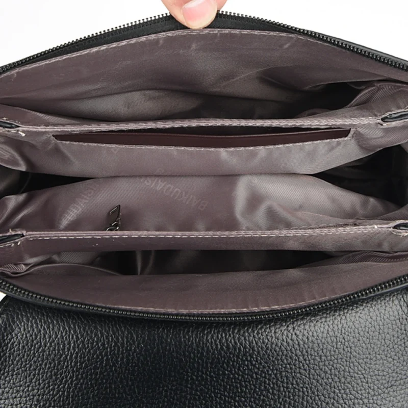 Luxury Vintage  Women Soft Leather Shoulder Crossbody Bag - Image 6