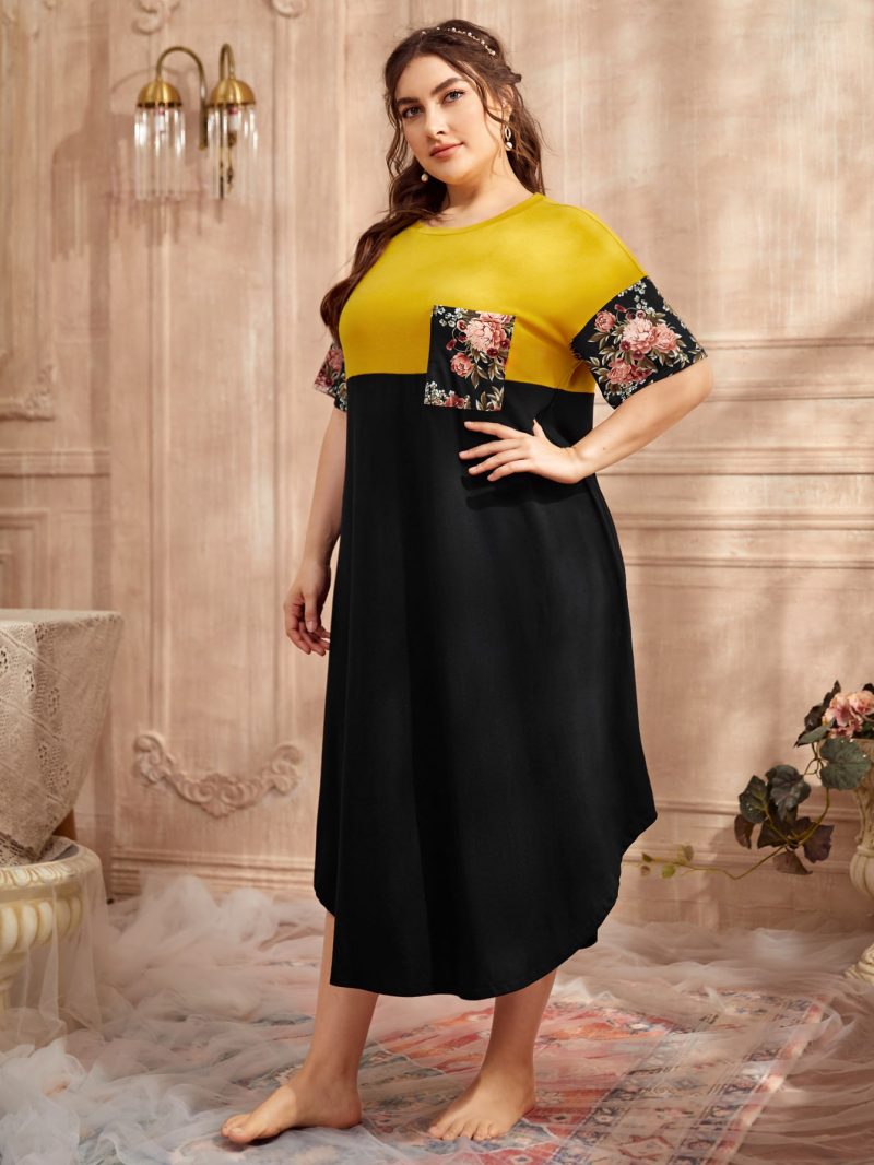 Be the Epitome of Plus Size Fashion in this Popular Asymmetric Hem Dress! - Image 3