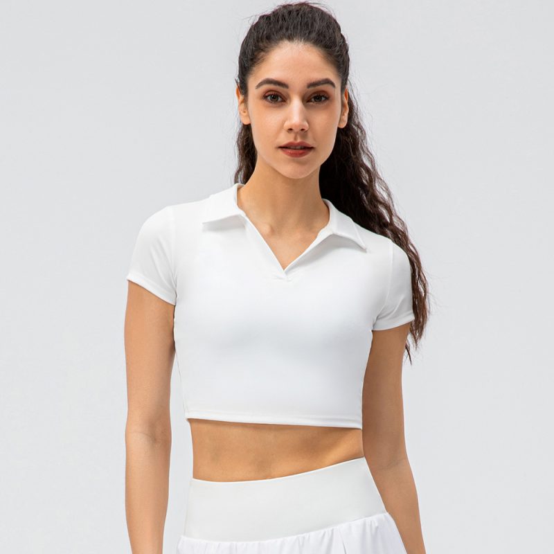 Spring Summer Women's Sports Short Sleeve Top