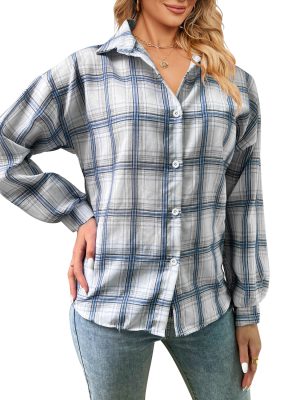 Bishop Sleeves Plaid Shirt: Women’s Fall/Winter Style