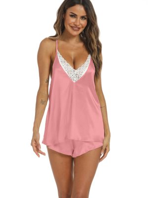 Women’s Silky Comfort Satin Pajama Suit: Home Wear