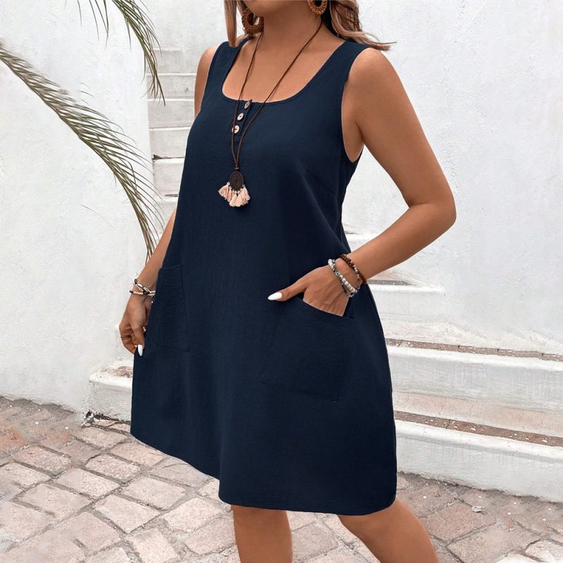 French Elegant Office Dress: Plus Size, Slimming - Image 4