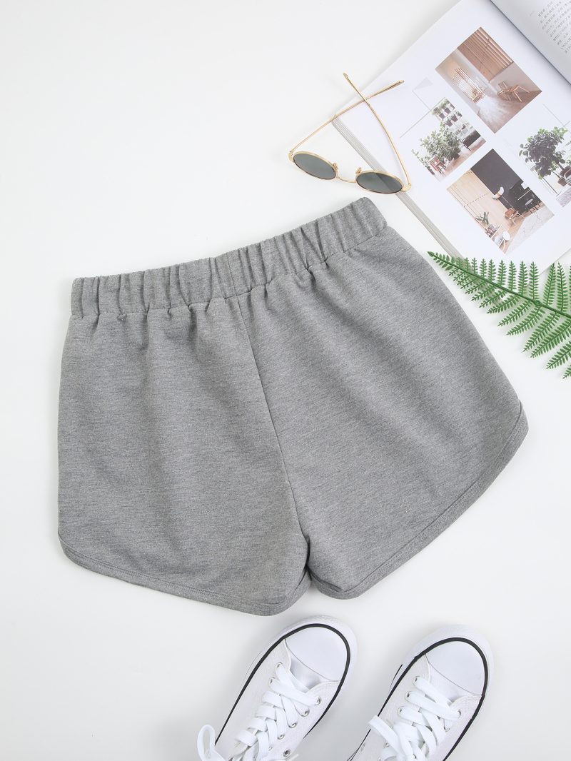 Summer Women's Fashionable Casual Sports Shorts: Simple NASA Letter Graphic Printing - Image 2