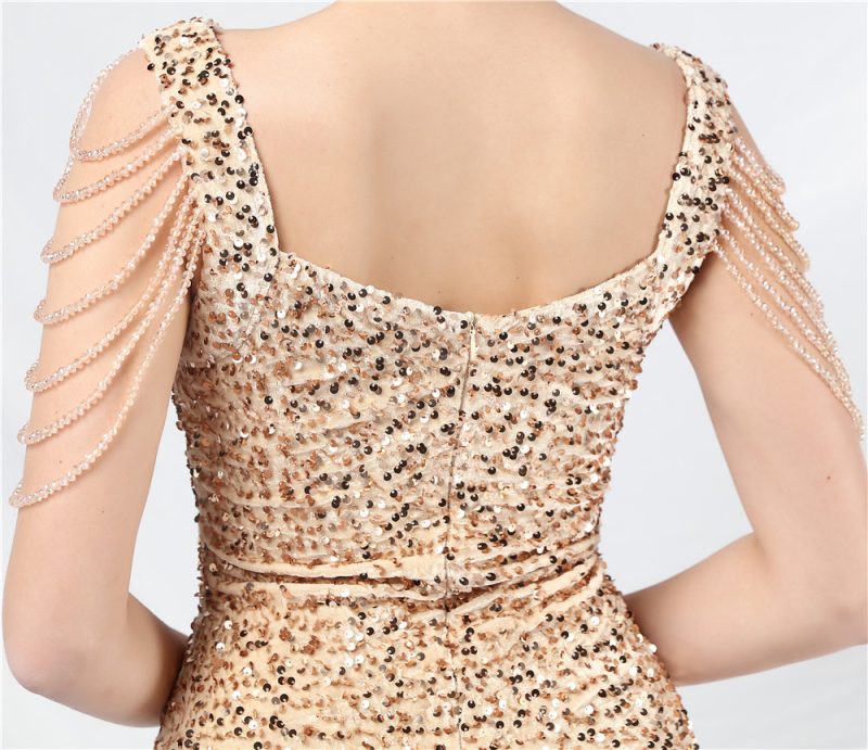 Craft Beaded Evening Dress: Women's Velvet Bottom - Image 4