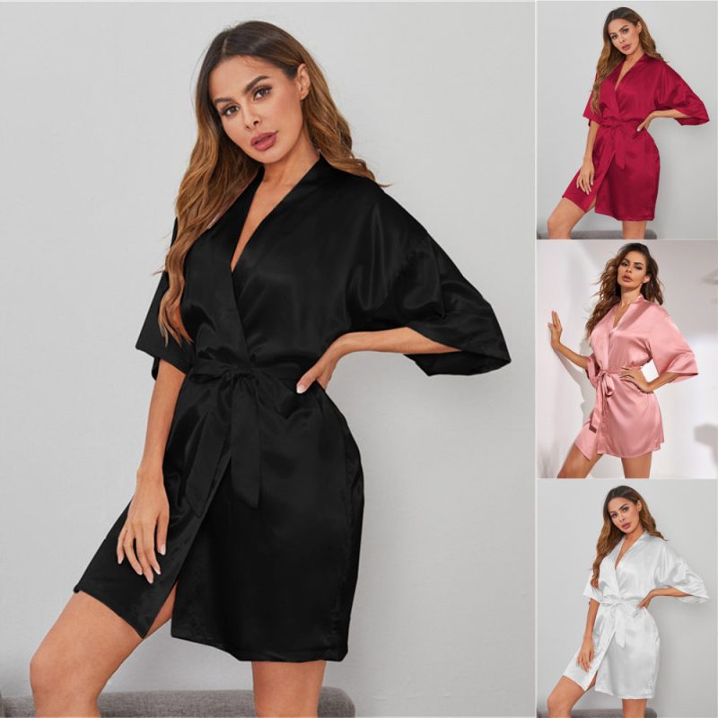 Night-Robe Bathrobe: Women's Sexy Home Wear Pajamas - Image 5