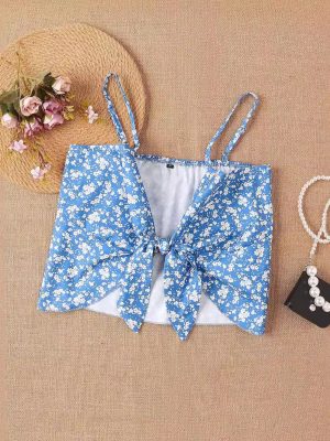 Fresh Pastoral Floral Strap Innerwear