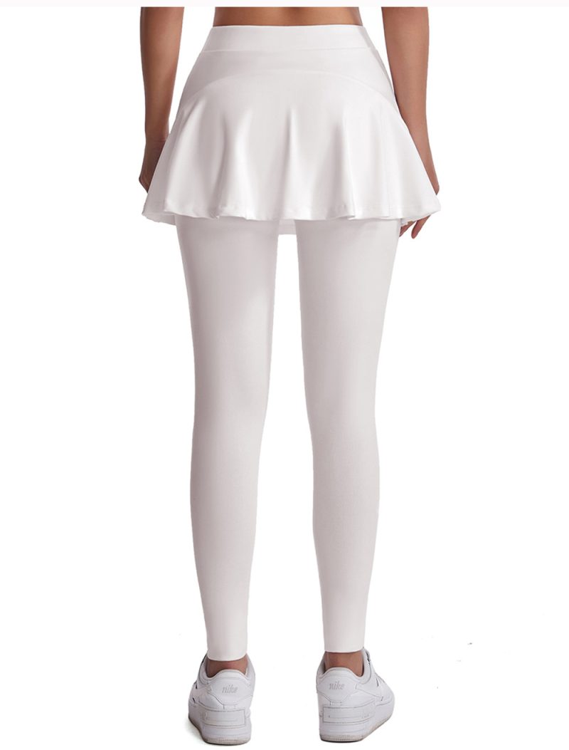 Women's Autumn Winter Nylon Nude Feel Pleated Yoga Skirt - Image 5