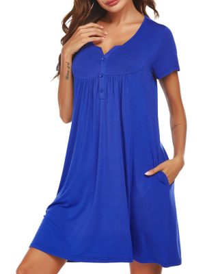 Summer Chic: Stay Cool and Comfortable in this Modal Rayon Nightdress!