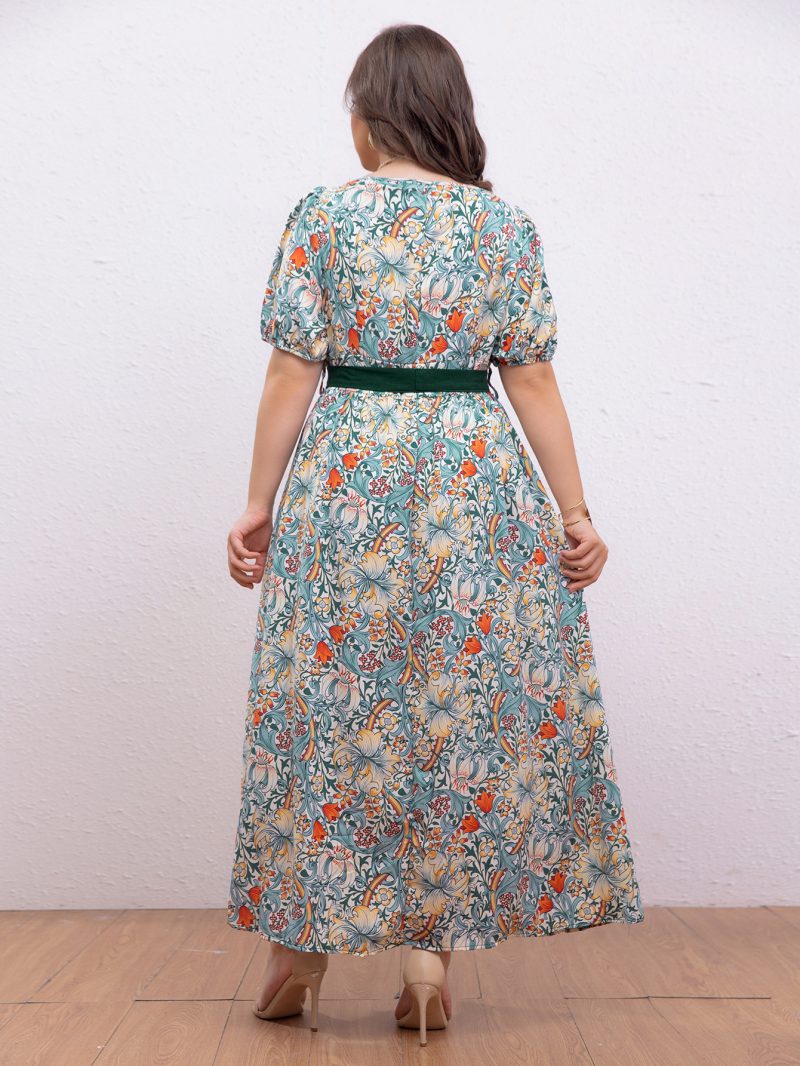 Curvy Chic: Plus Size Color Matching Dress for Women - Image 5