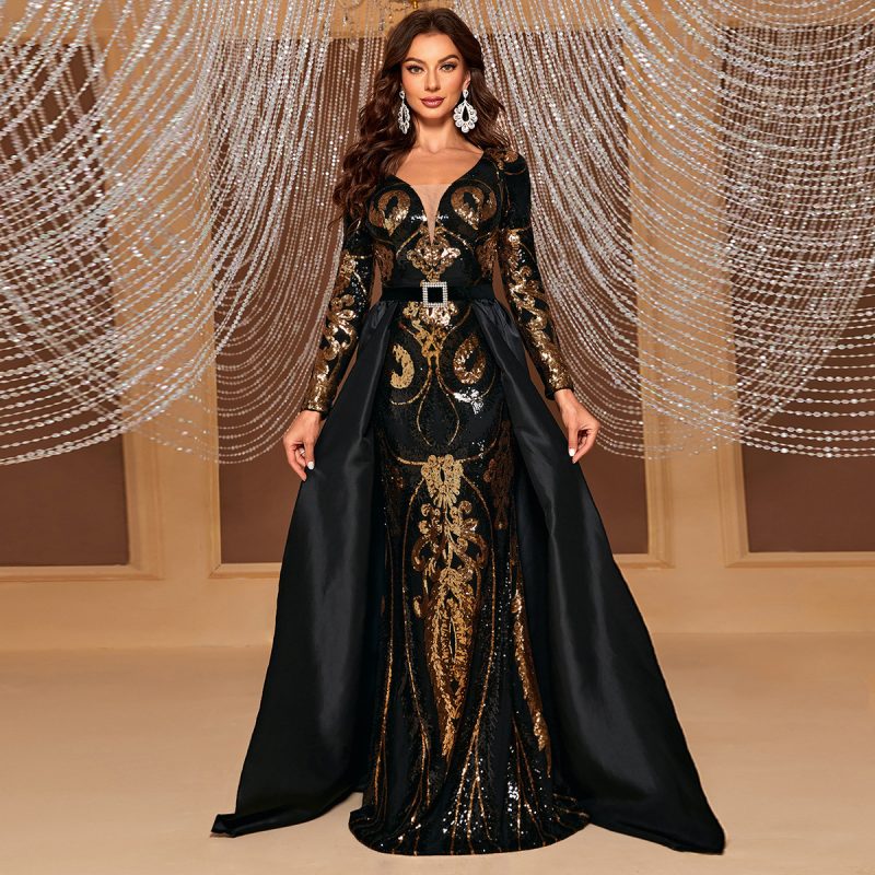 Captivating Cape Sleeve Maxi Dress: Redefine Elegance with Every Move