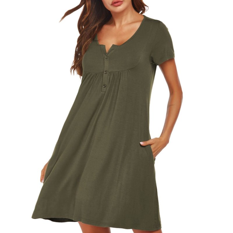 Summer Chic: Stay Cool and Comfortable in this Modal Rayon Nightdress! - Image 2