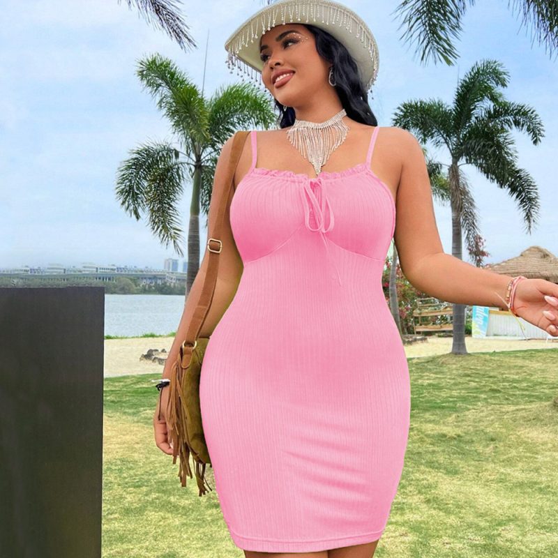 Elegant Off-Shoulder Dress: Plus Size, French Style - Image 3