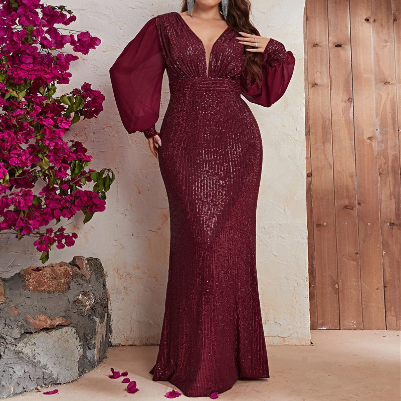 Gorgeous Sequin Long Sleeve Prom Dress: Redefine Elegance with Every Move!