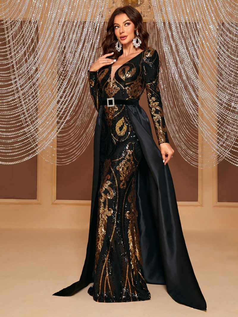 Captivating Cape Sleeve Maxi Dress: Redefine Elegance with Every Move - Image 5