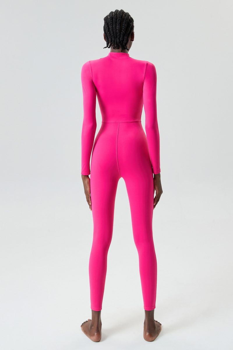 StretchEase Yoga Onesie: Women's Zipper Suit - Image 3